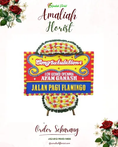 Bunga Papan Congratulation di Pasir Kuda
